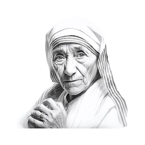 Premium Vector Vector Illustration Of Mother Teresa