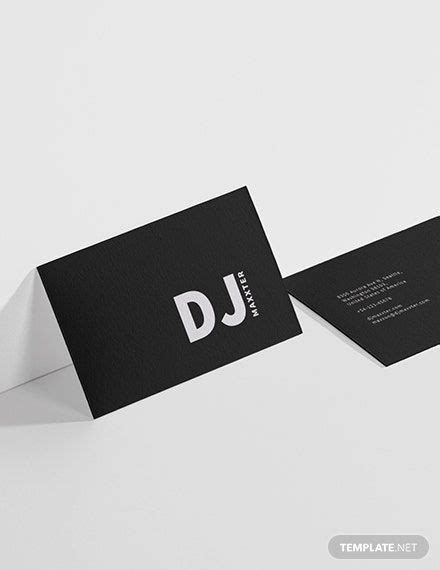 Free Modern Dj Business Card Template Illustrator Word Apple Pages Psd