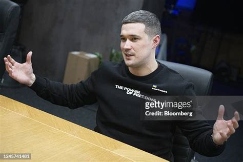 Mykhailo Fedorov, deputy prime minister of Ukraine, during an... News ...
