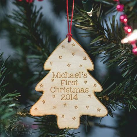 Personalised Christmas Tree Decoration The Crafty Giraffe