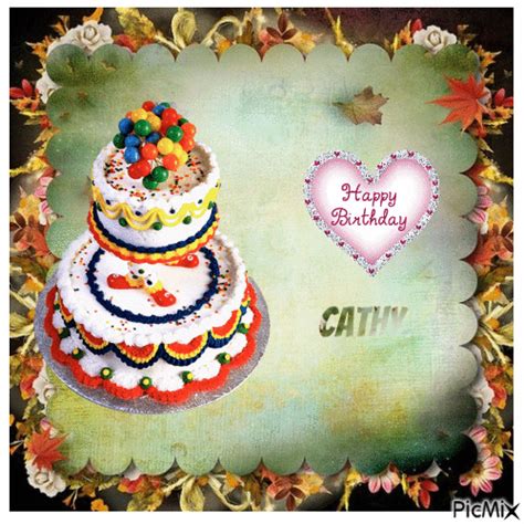 Happy Birthday Cathy - Free animated GIF - PicMix