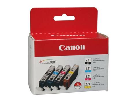 Canon Cli Ink Cartridge Combo Pack Black Cyan Magenta Yellow