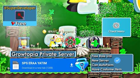 FREE ROLE SDEV RAYMAN 10 FAR 1HIT OMG GROWTOPIA PRIVATE SERVER