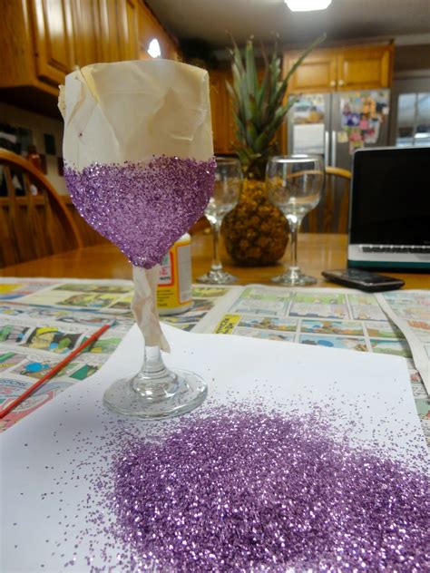 Adventures Of A Southern Belle Diy Glitter Wine Glasses