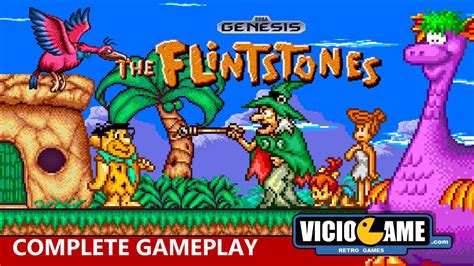 The Flintstones Mega Drive Complete Gameplay Youtube