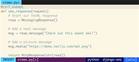 How To Receive And Respond To Text Messages In Python With Django And