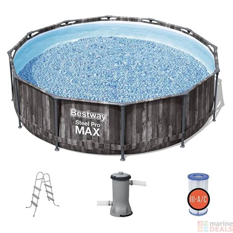 Buy Bestway Steel Pro MAX Pool Set 3 66m X 1m Online At Marine Deals Co Nz