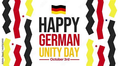 October Is Observed As German Unity Day In Germany K Animation