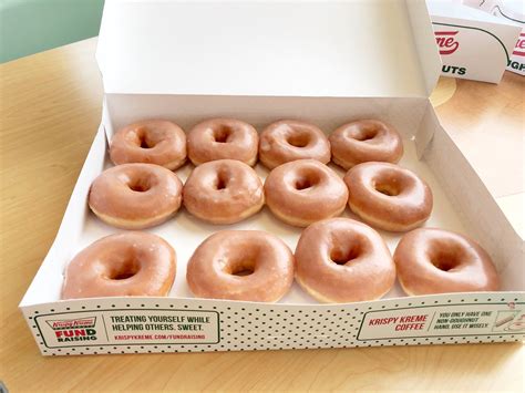 Three Free Krispy Kreme Doughnuts For Rewards Members When You Buy A Dozen