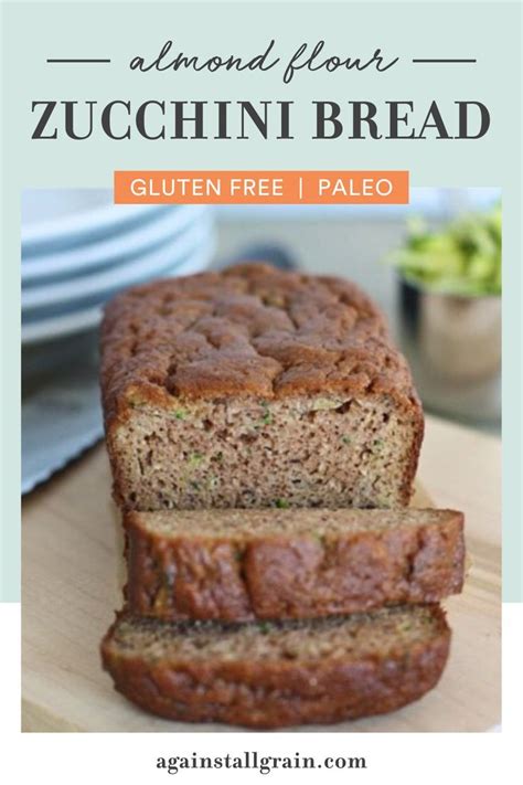 Almond Flour Zucchini Bread Recipe Paleo Baking Gluten Free Zucchini Bread Almond Flour