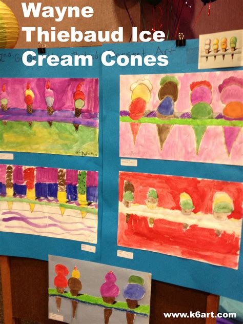 Wayne Thiebaud Ice Cream Cones Roundup K 6 Artk 6 Art