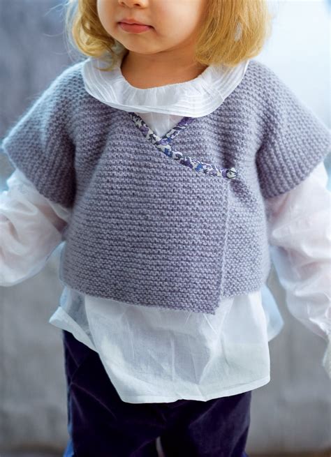 Un Gilet Kimono En Tricot Pour Enfant Marie Claire