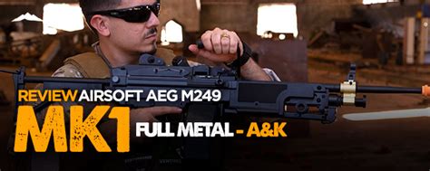 Review Airsoft M249 Mk1 Metralhadora Full Metal Aeg Aandk