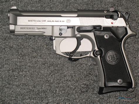 Beretta 92fs Compact L Stainless 9mm Type M9a1 For Sale