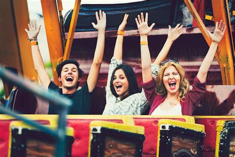 Young Couple Date Amusement Park Concept Royalty Free Photo 61783