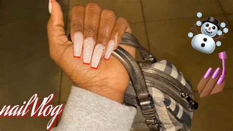 Come With Me To Get My Nails Done Nail Vlog Vlogmas Day 5 Youtube