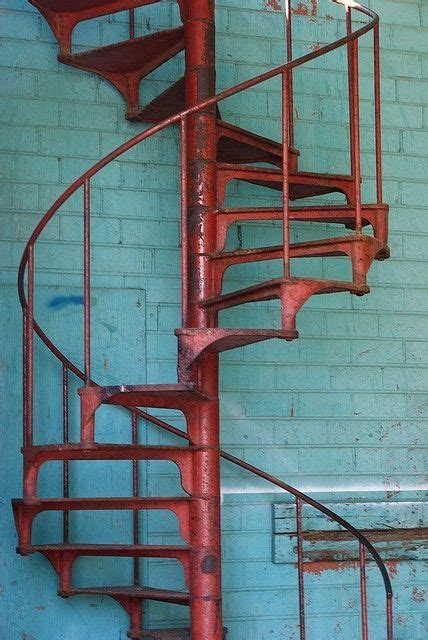 I Call This Red Metal Spiral Tulsa Spiral Stairs By Florine Spiral