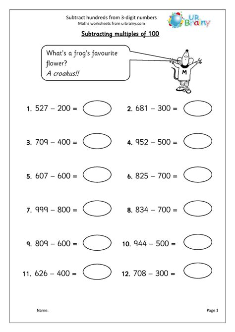 Add And Subtract Multiples Of Worksheets