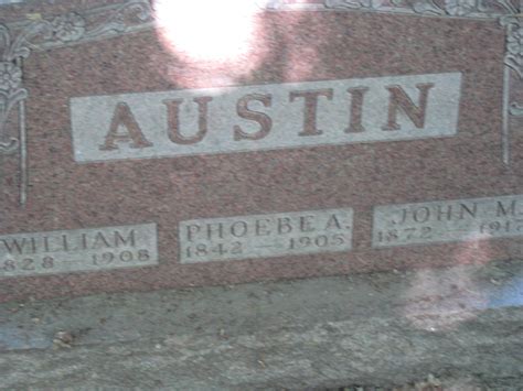 Phoebe Anna Stark Austin M Morial Find A Grave