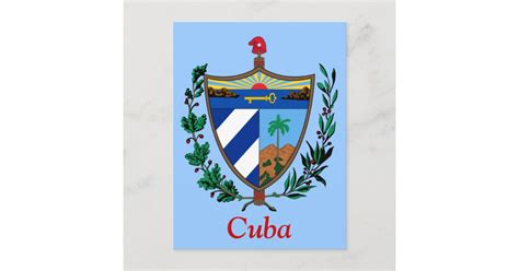 Coat of arms of Cuba Postcard | Zazzle