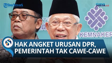 Berharap Tak Ada Pemakzulan Jokowi Ma Ruf Amin Tak Mau Ikut Campur