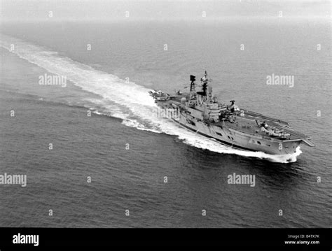 Hms Ark Royal In The English Channel After A 30 Million Pounds Refit