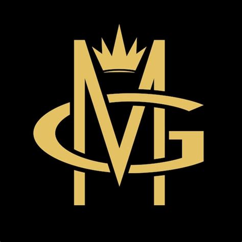 Premium Vector Gold Letter Mg King Crown Logo Vector Design