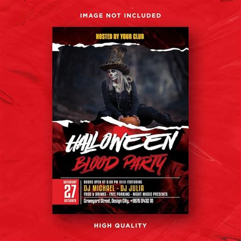 Premium Psd Halloween Horror Night Party Social Media Post And Flyer