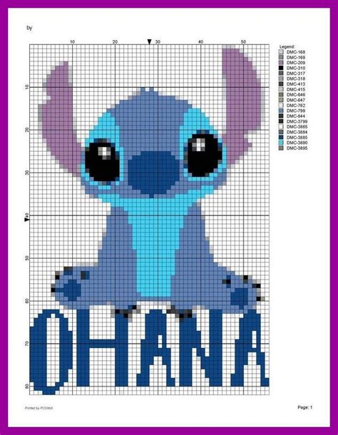 Disneys Lilo Und Stitch Ohana Cute Stitch Kawaii Chibi Cross Disney S