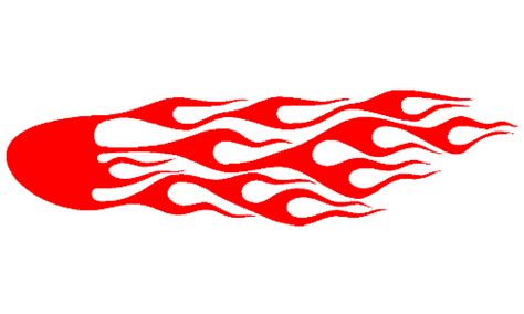 Flame Sticker Decal 095