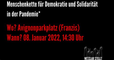 Wetzlar Stellt Sich Quer Gegen Hass Und Hetze Demonstration Von