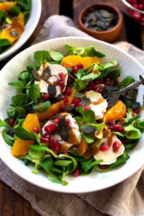 Wintersalat Mit Orange Granatapfel Ziegenk Se Kochkarussell