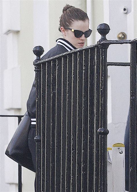 Emma Watson Street Style - Leaves Her House in London, February 2014