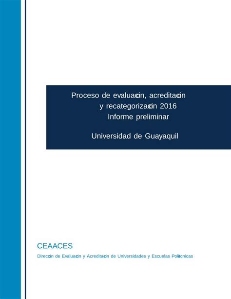 Pdf Proceso De Evaluaci On Acreditaci On Y Superior Ubicadas En Las