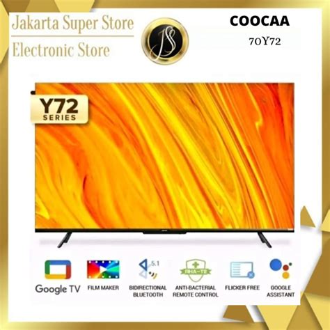 Tv Led Coocaa Y Inch Led Smart Google K Uhd Lazada Indonesia