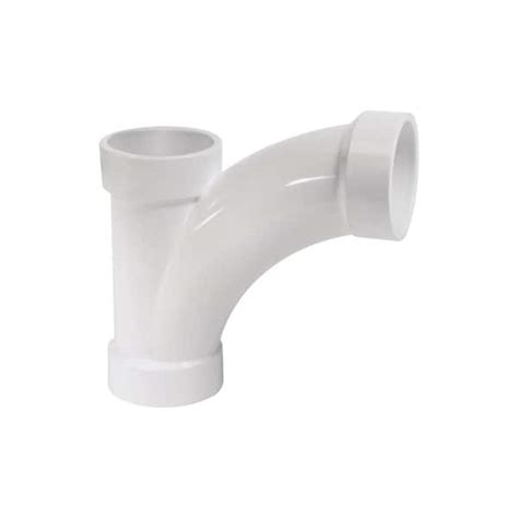 Vpc In Pvc Dwv All Hub Long Radius Combination Tee Wye Fitting