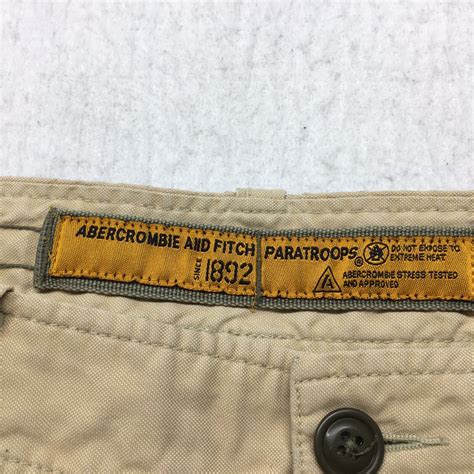 Abercrombie Fitch Vintage Men Paratrooper Pants Shor Gem