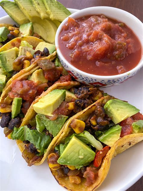 Easy Vegan Black Bean Tacos Peanut Butter And Jilly Recipe Black