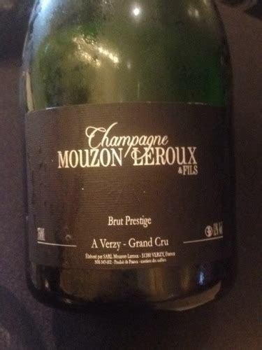 Mouzon Leroux Brut Prestige Champagne Grand Cru Verzy Vivino US