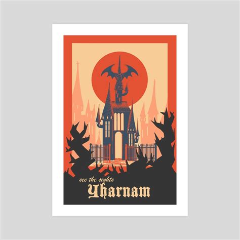 Vintage Bloodborne Travel Poster An Art Print By Martin Montgomery