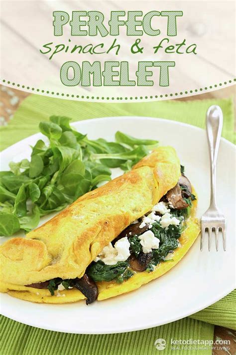 Perfect Spinach And Feta Omelet The Ketodiet Blog