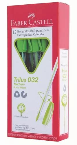 Bolígrafo Trilux 032 M Verde Lima Faber castell MercadoLibre