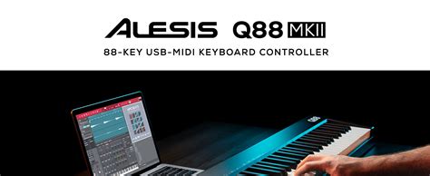 Alesis Q88 Mkii 88 Key Usb Midi Keyboard Controller With