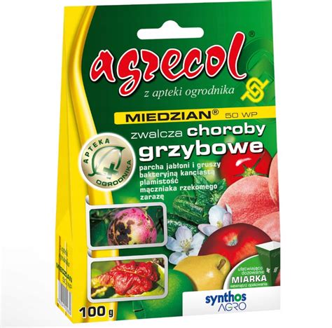 MIEDZIAN OPRYSK NA CHOROBY GRZYBOWE PARCH ZARAZA 50WP 100G AGRECOL