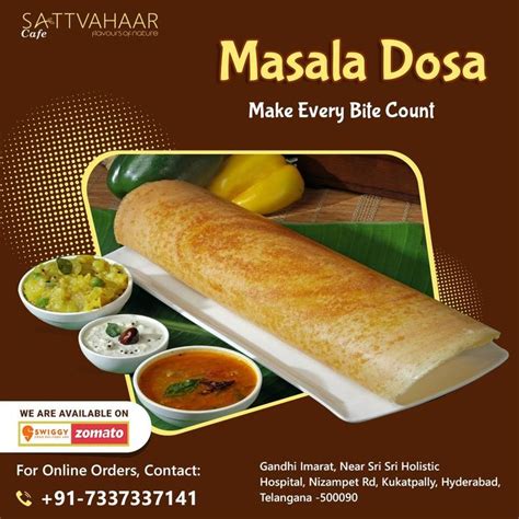 Masala Dosa | Dosa, Food, Food poster design