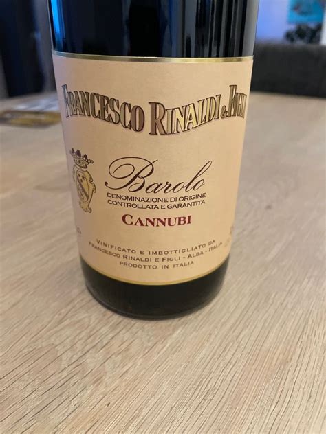 2019 Francesco Rinaldi E Figli Barolo Cannubi Italy Piedmont Langhe