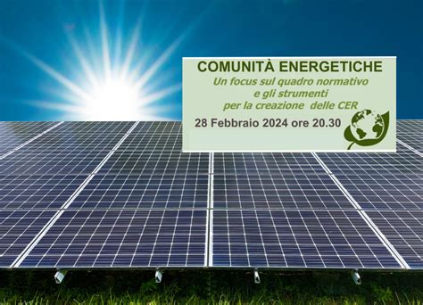 Questa sera a Gallio un incontro sulle Comunità Energetiche Rinnovabili