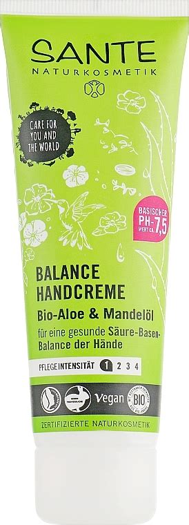 Sante Balance Aloe Vera Almond Oil Hand Cream Ausgleichende