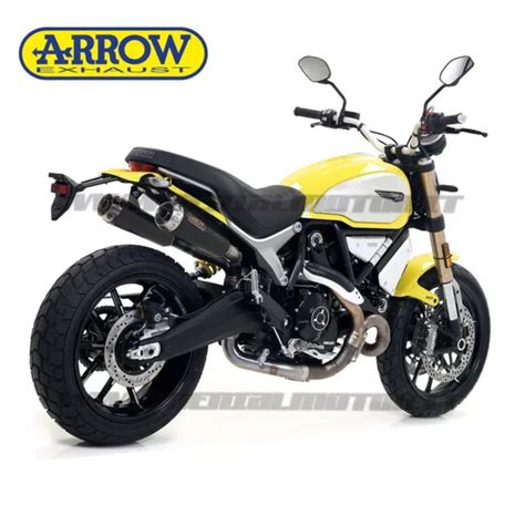 Pot D Echappements Arrow Pro Race Acier Noir Ducati Scrambler