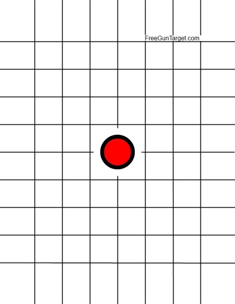 Free 100 Yard Printable Rifle Zeroing Target